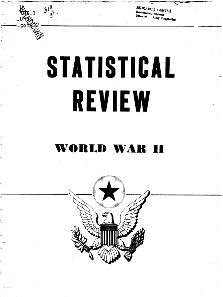 Statistical Review, World War II | PDF