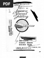 Survey of Japanese Seacoast Artillery, 1946 | PDF | United