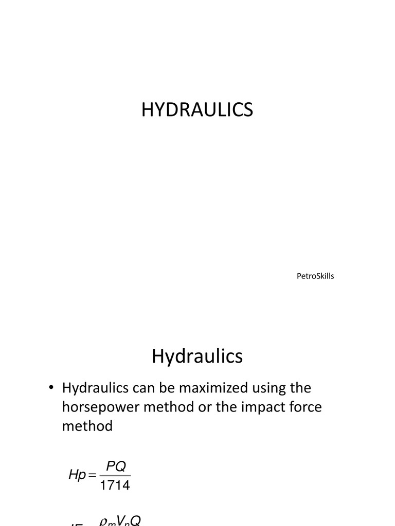 Maximizing Hydraulic Horsepower and Impact Force in Directional Wells