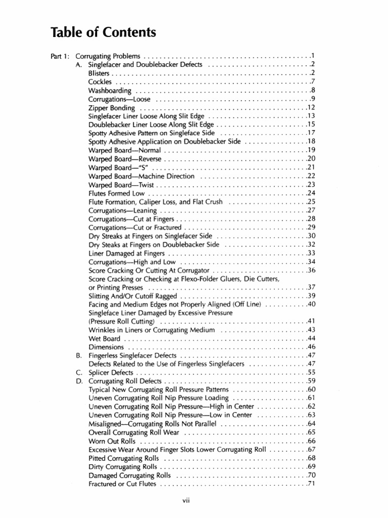 Defects in Corrugated Board