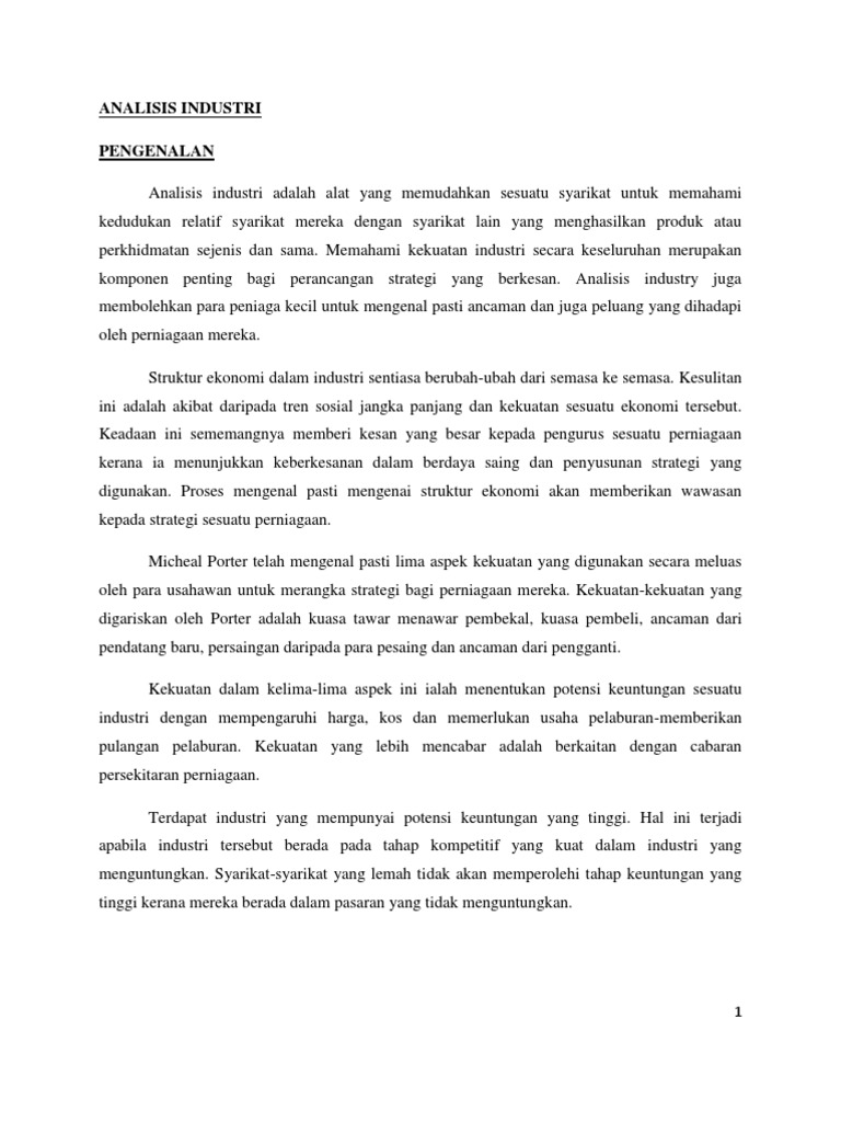 Analisis Industri Pdf