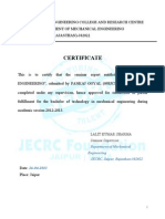 Seminar Report Certificate