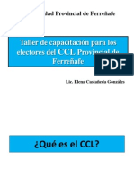 Capacitación para Los Electores Del CCL