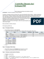 Membuat Form ComboBox Dinamis Dari Database Mysql Dan PHP