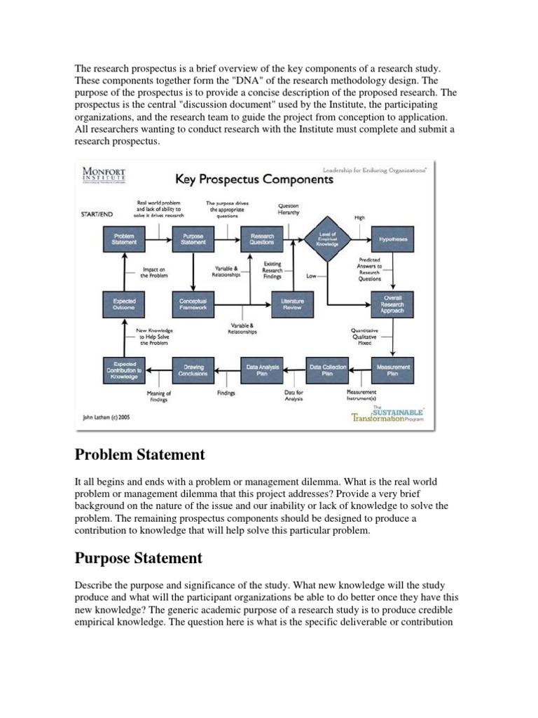 Research Prospectus Overview and Guide | PDF | Hypothesis ...