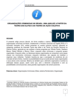 Organizações Criminosas No Brasil Uma Análise A Partir Da Teoria Das Elites e Da Teoria Da Ação Coletiva