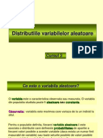 Cursul 3 - Distributiile variabilelor aleatoare