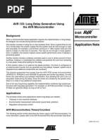 AVR 133: Long Delay Generation Using The AVR Microcontroller
