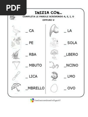 Verifica Sul Riconoscimento Delle Vocali