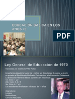 Educación Básica en Los Años 70