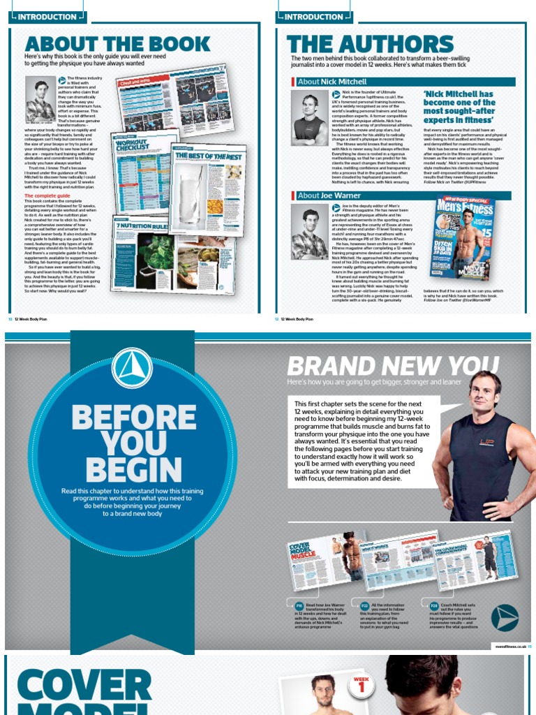 12 Week Body Plan First Chapter PDF Muscle Contraction Muscle