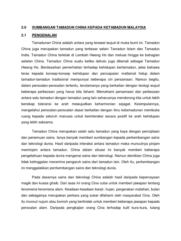 Sumbangan Tembok Besar China Dalam Sains Dan Teknologi