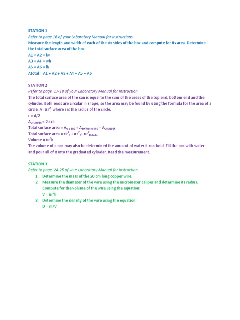 Refer To Page 16 of Your Laboratory Manual For Instructions | PDF