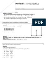 Fiche chapitreII-Géométrie Analytique