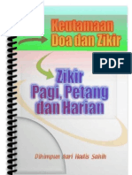 Keutamaan Doa, Wirid, Zikir Pagi, Petang Dan Harian Mengikut Sunnah