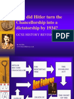 How Did Hitler Turn The Chancellorship Into A Dictatorship by 1934?