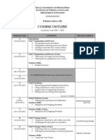 WS 102 Course Outline 2012-2013