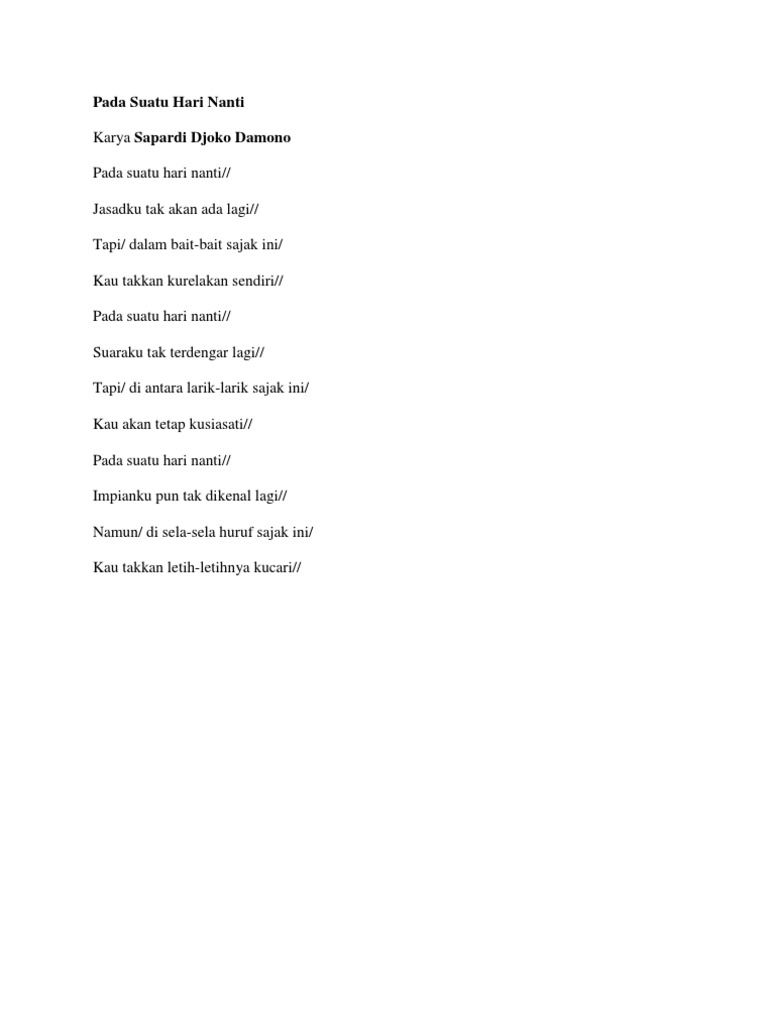 Pada Suatu Hari Nanti Pdf