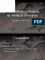 Communication to Medical Direction