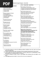 Atividade de Língua Portuguesa