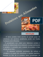 Aula 9 - Proteínas em Alimentos