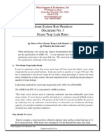 Steam System Best Practices Document No. 3 Steam Trap Leak Rates