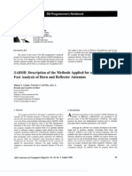 Fast analysis of horn and reflector antennas