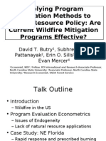 Applying Program Evaluation Methods To Natural Resource Policy: Are Current Wildfire Mitigation Programs Effective?