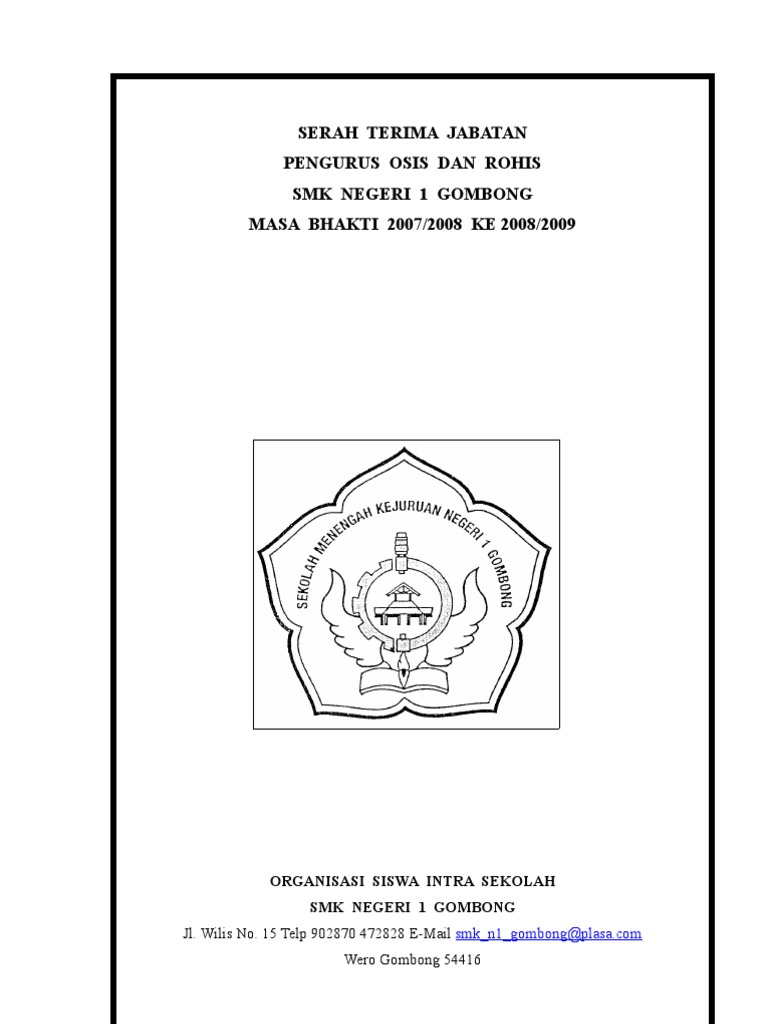 SERAH TERIMA JABATAN