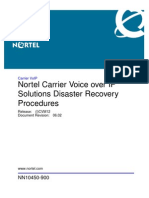 CVoIP Solutions Disaster Recovery Procedures-CVM12-NN10450-900 - 06.02