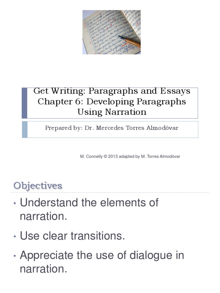 Chapter 6 Developing Paragraphs Using Narration Revised PDF