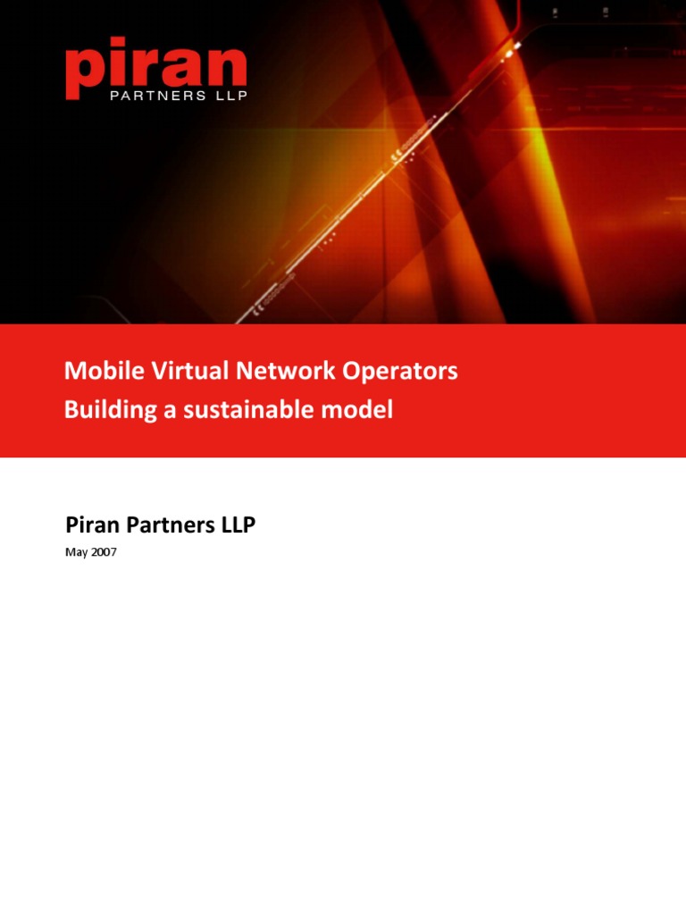 Mobile Virtual Network Operators v4 (White Paper) | PDF | Business