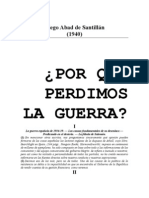 Diego Abad de Santillán,  "Por qué perdimos la Guerra"