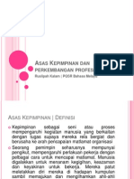 Asas Kepimpinan Dan Perkembangan Profesional