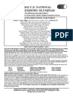 2012 U.S. NATIONAL Chemistry Olympiad: National Exam Part I Olympiad Examinations Task Force