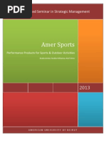 Download AMER SPORTS - Strategic Analysis by Mada Arslan SN138251228 doc pdf