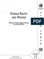 HUMAN RIGHTS AND PRISONS Manual On Human Rights Training For Prison Officials
