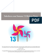 Salesforce Summer13 Release Notes
