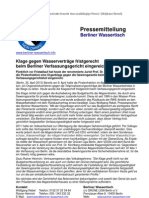 Pressemitteilung vom Berliner Wassertisch vom 25. April 2013
