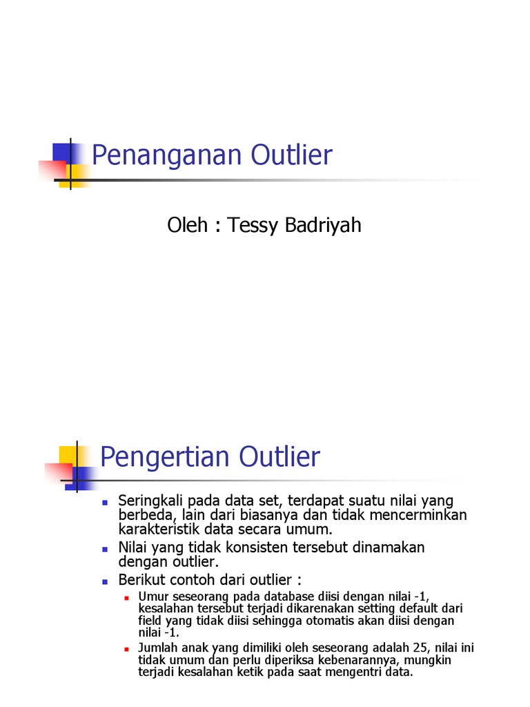 Deteksi dan Penanganan Outlier Data | PDF