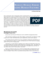 How to Reduce Human Error by Managing Human Factors-White-Paper