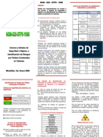 Norma STPS sobre colores y señales de seguridad para tuberías