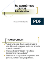 Introduccion Diseño Geometrico de Vias