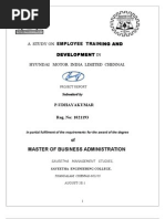 Download EMPLOYEE  TRAINING AND DEVELOPMENT IN HYUNDAI MOTOR INDIA LIMITED CHENNAI by Rajesh Kumar J SN138269557 doc pdf