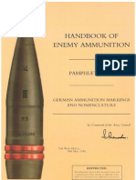 Handbook of Enemy Ammunition - Pamphlet No 15 - German Ammunition Markings and Nomenclature - 24.05.1945