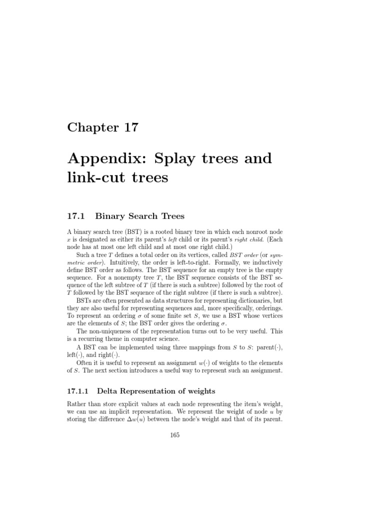 Splay and Link-Cut Trees Overview | PDF