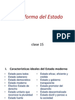 Clase 15 - Reforma Del Estado - Una Tarea Pendiente