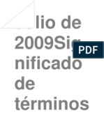 Julio de 2009Significado de términoscitológicos