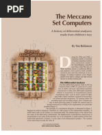 A History of Differential Analyzers