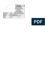 Prameter Value Remarks: Toc CT If Imaxcurve IF